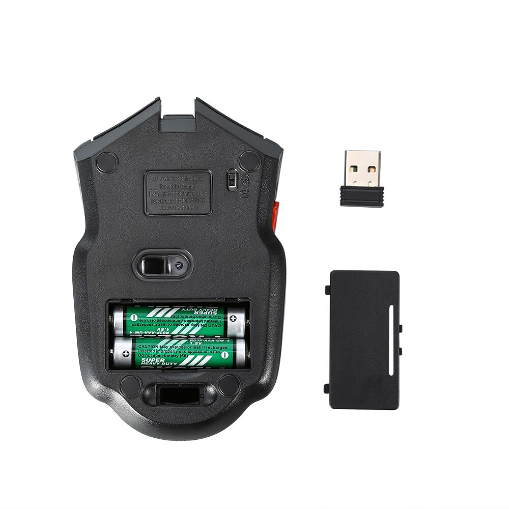 Ratón inalámbrico USB de 1200DPI, receptor USB 3,0 ajustable, óptico, para ordenador, ergonómico, 2,4 GHz, para ordenador portátil y PC