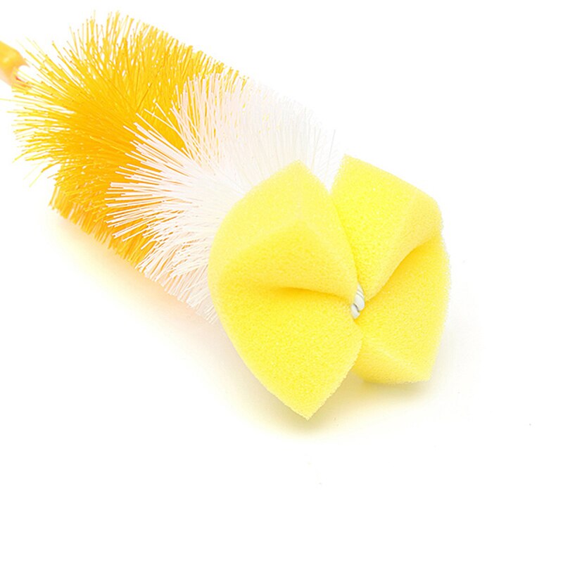 1 Juego de cepillos para biberones de Color aleatorio, accesorios de alimentación de bebé, botella con esponja, taza de grado, leche de mano, 360, Bott L7V4