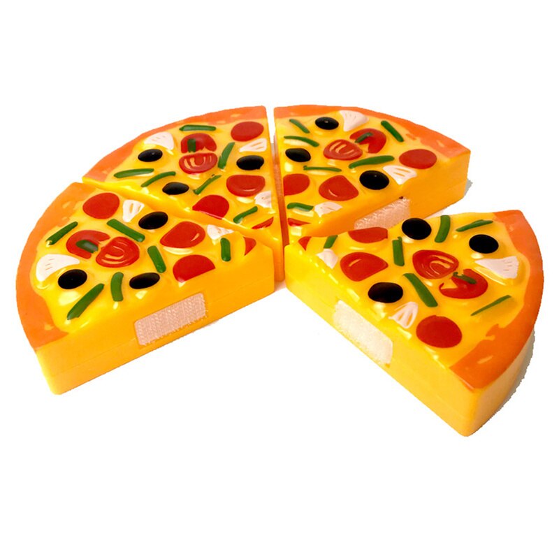 16*16 Cm Mini Voedsel Nep Pizza Speelgoed Kids Pretend Play Snijden Plastic Verjaardagstaart Set Goederen Voor Meisjes jongens Keuken Partij Speelgoed