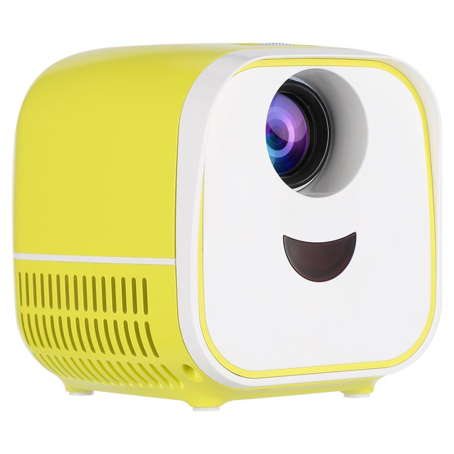 Mini Projector 1000:1 Contrast Ratio 320x240P L1 Home Portable LCD+ LED Projector Support HDMI / USB / TF Card Home Projector EU
