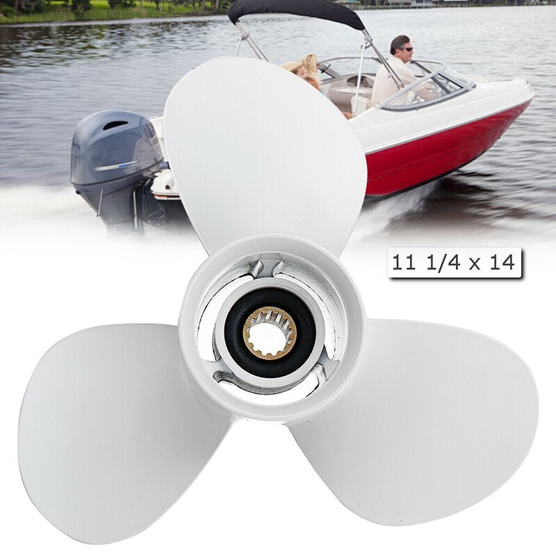 Hélice Hors-bord Yamaha 20-30CV - 9 7/8 X 10 1/2 F, 3 Pales Aluminium - Diamètre 235mm, Cannelée 8 Dents - Compatible Modèles Deux Et Quatre Temps - 9