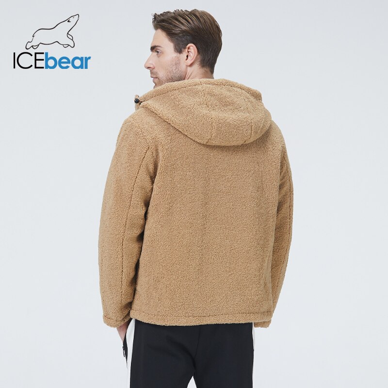 Icebear Winter Heren Jas Korte Katoenen Jas Polar Fleece Jas Unisex Kleding MWC20966D