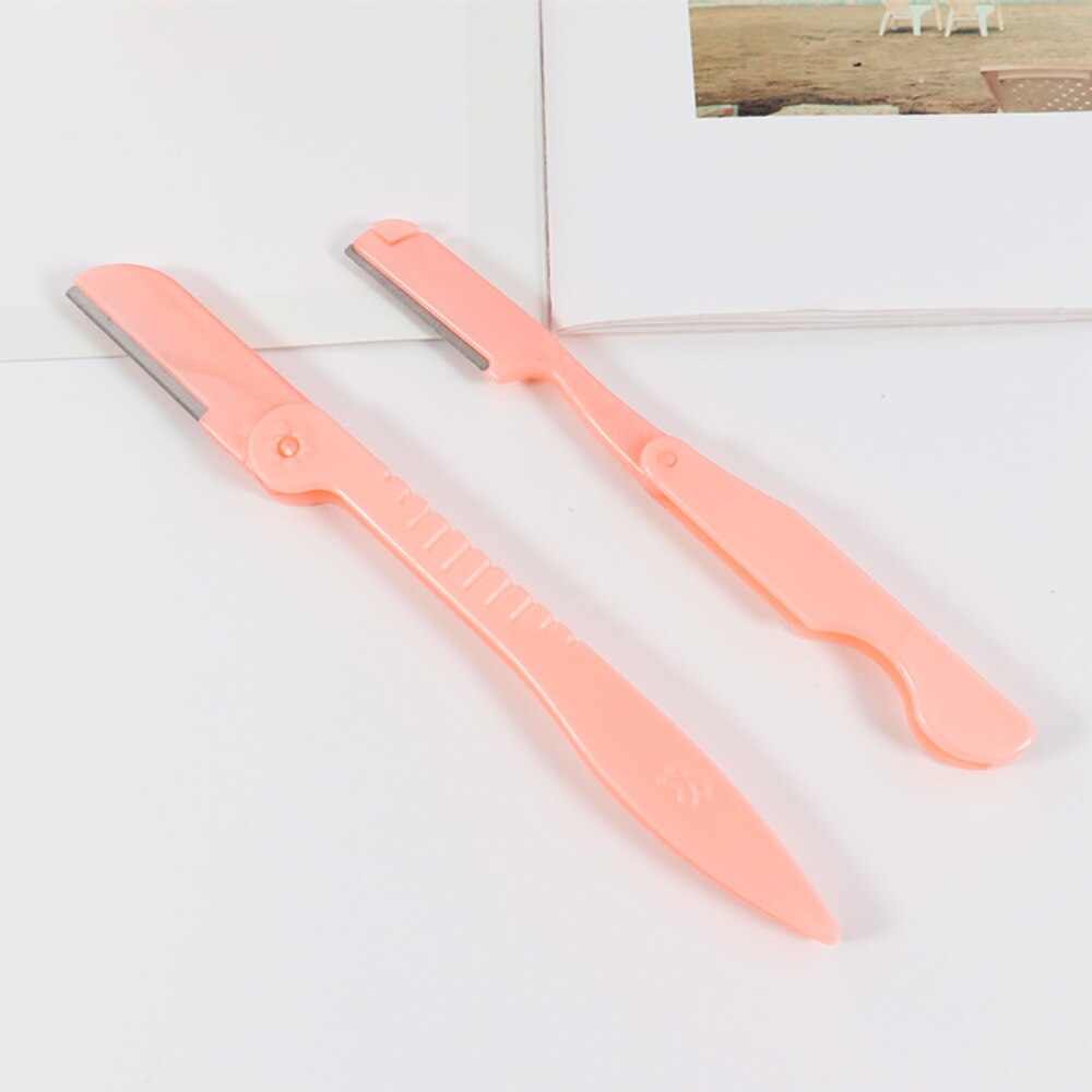 1pc Mini Eyebrow Razor with 3 Replacement Blades Portable Eyebrow Shaver Epilator Women Face Hair Remover Skin Care Cosmetics