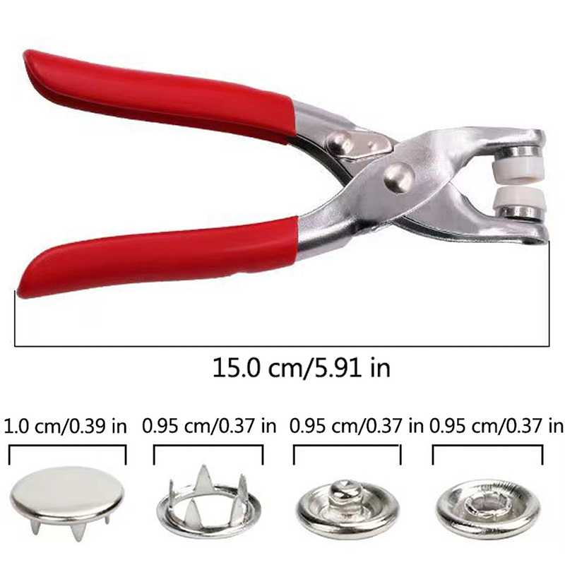 Snaps Knoppen Tangen Set Snap Fasteners Kit Tool Naaien Knoppen Drukknopen Snap Voor Installeren Kleding Tassen