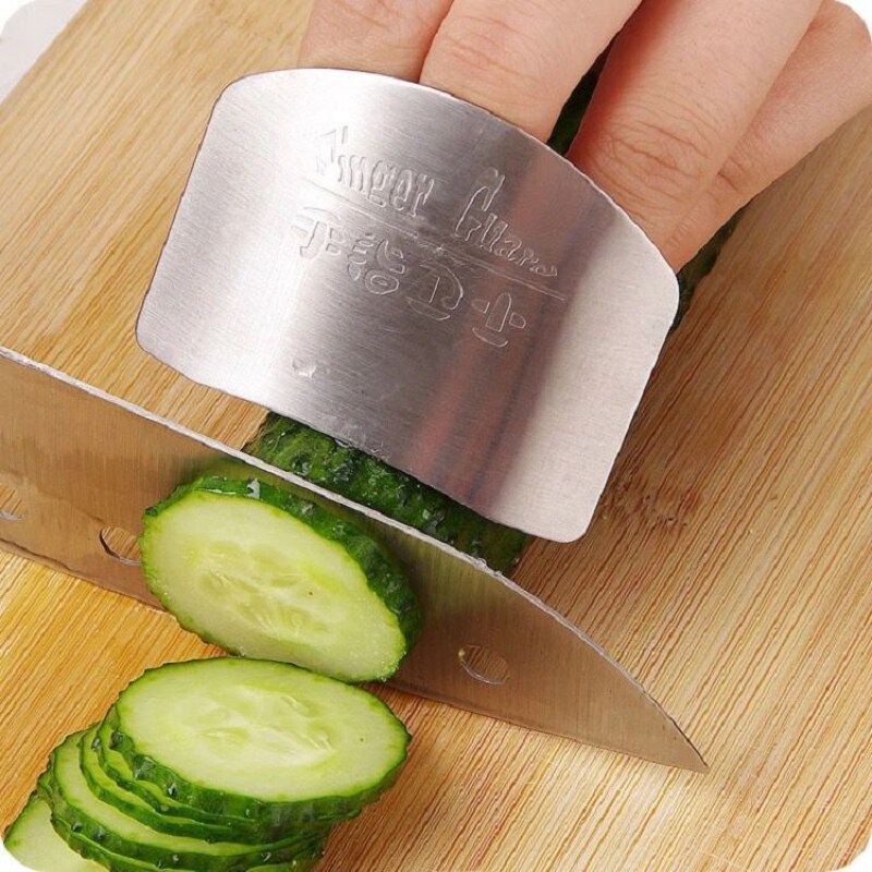 Protège-doigts de cuisine en acier inoxydable, multifonctionnel, Anti-coupure, artefact de main coupe de légumes, Protection des doigts