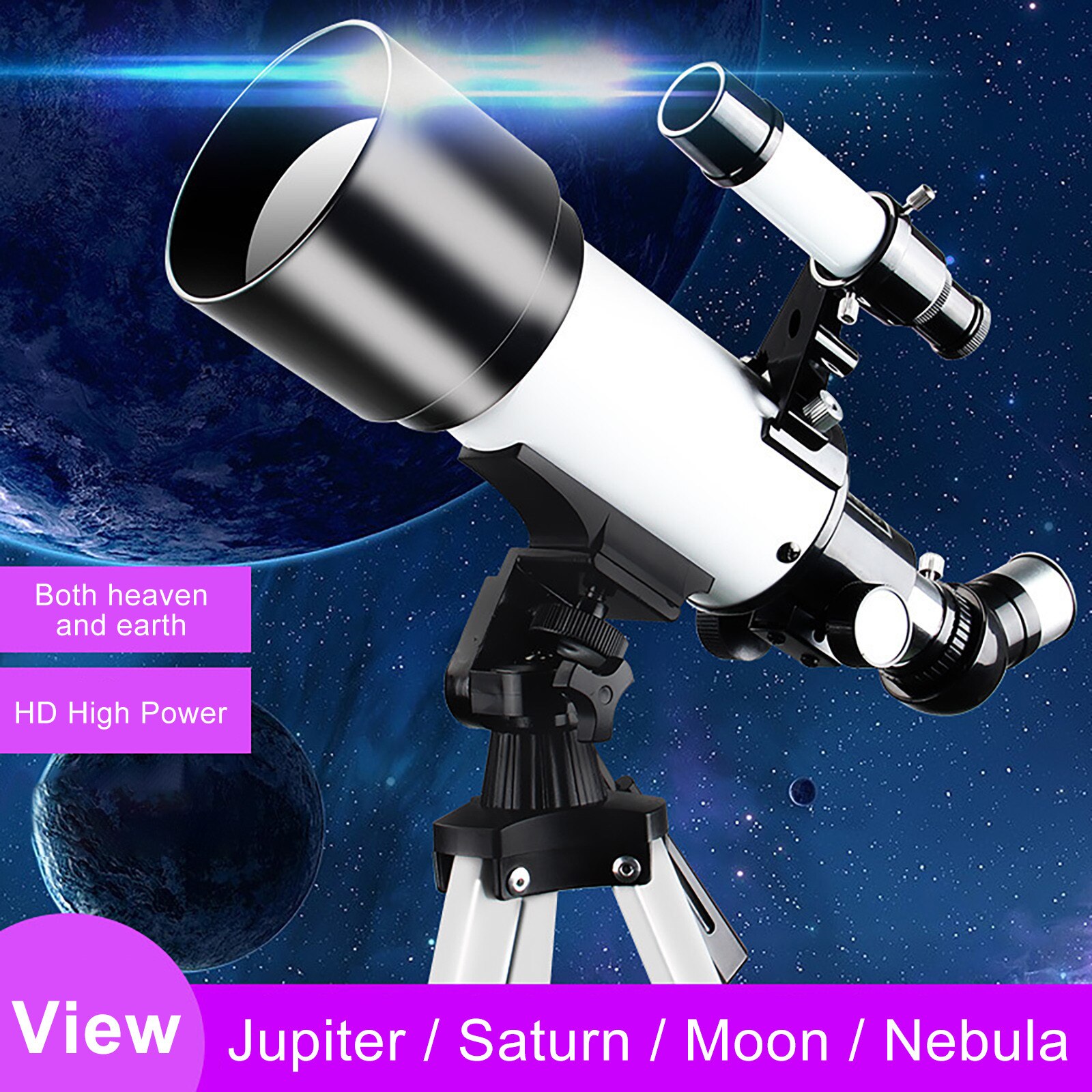 4 # Astronomie Telescoop Voor Kids & Astronomische Groothoek Krachtige Zoom Telescoop, Statief, Telescoop Voor Kinderen, Jaar