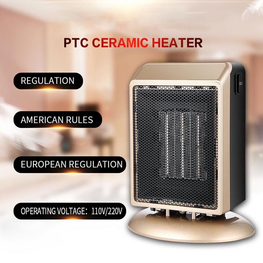 110V/220V EU UK noi JP 900W mini Riscaldatore di Ceramica Portatile personale portatile mini Personale di Caldo vento Ventilatore Riscaldamento con Termostato