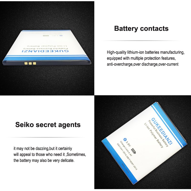 Batería GUKEEDIANZI para teléfono inteligente DOOGEE B-DG580, batería para teléfono móvil DOOGEE B-DG580 DG580, batería de 3650mAh