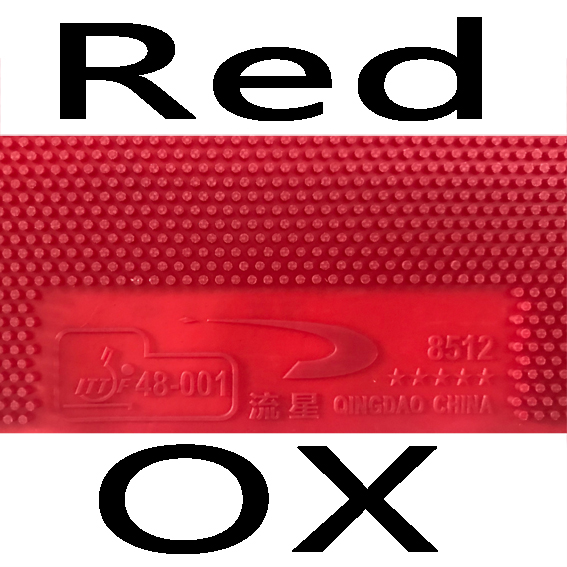 METEOR 8512 Pips long Table Tennis Rubber: Red ox