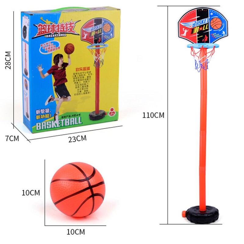 Børn basketball lege sæt justerbar kurv udendørs sport basketball mål legetøj indendørs interaktion dreng børn have legetøj: Default Title