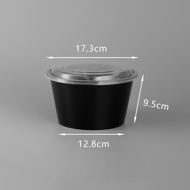 Disposable lunch box: Y1500 black 50sets