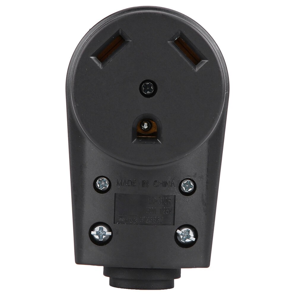 RV Replacement 30 AMP Receptacle Electrical Female Plug Adapter with Easy Grip Handle Led Interior Lights