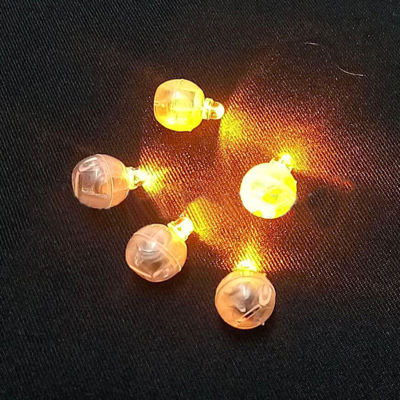 20 Stuks Gekleurde Ronde Mini Led Rgb Flash Bal Lamp Zet In Papieren Lantaarn Ballon Verlichting Voor Wedding Party Kerst decoratie