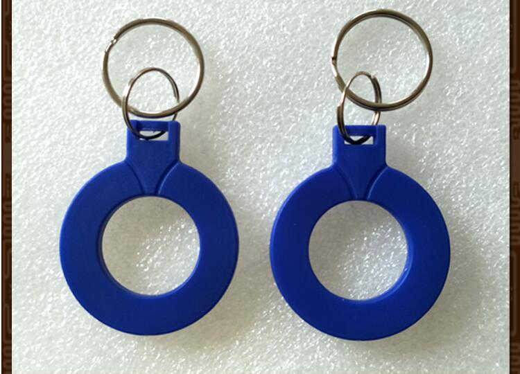 50PCS 13.56MHZ CPU keychain CPU elevator card FM1208-10 cpu keyfobs: Blue
