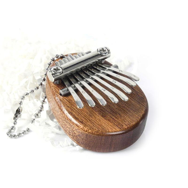 8 nøgler mini kalimba udsøgt finger tommelfinger klaver marimba musikalsk godt tilbehør