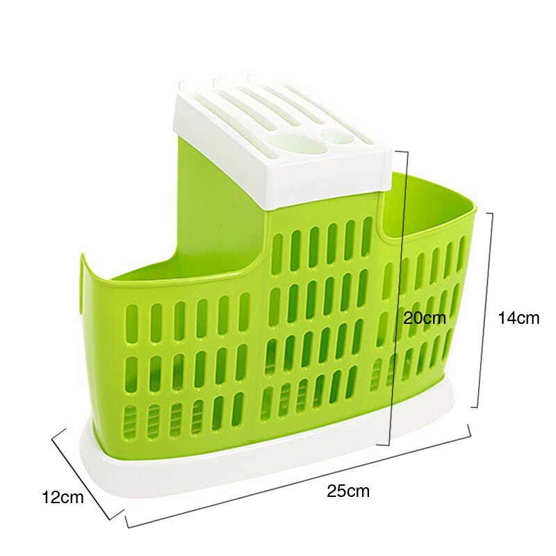 1 Pcs Multifunction Plastic Shelving Dish Chopsticks Cutlery Storage Rack Drain Holder Strainer Stand Kitchen Tools