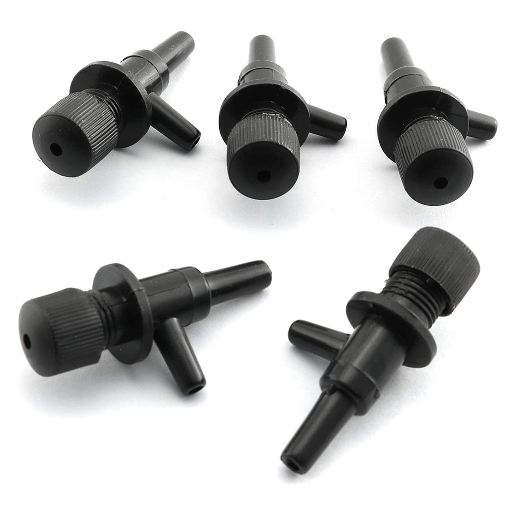 5pcs Classic 2 Way Outlet Air Flow Distributor Fish Tank Manifold Splitter Control Valve Household Fish Tank Accessaries Part