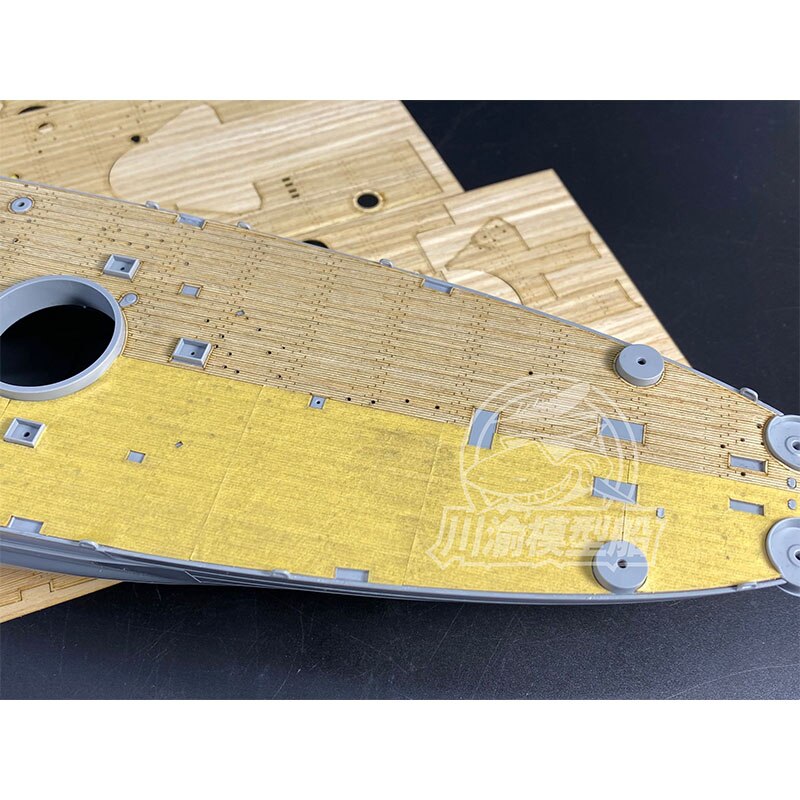 1/350 skala drewniany pokład arkusz maskujący dla bardzo ognia 350914 USS BB-71 Louisana pancernik Model CY350076 montaż