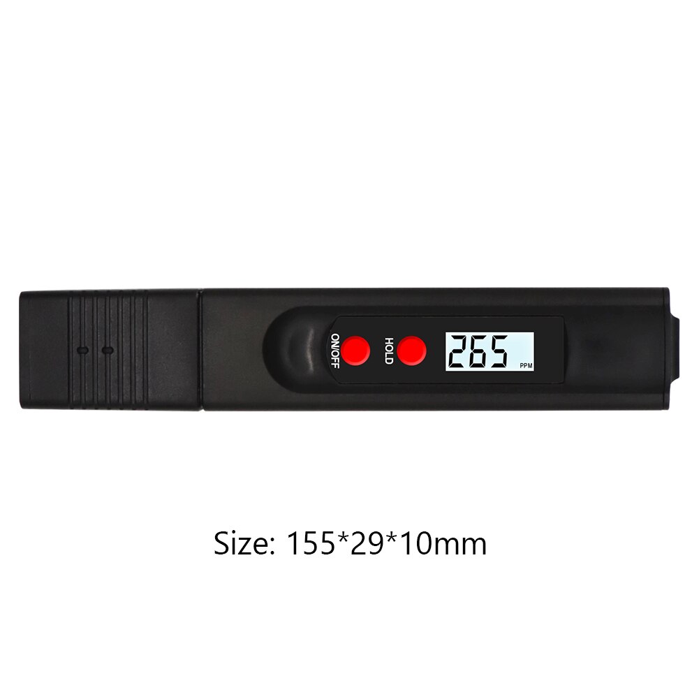 High Precision Water Hardness Instrument EC TDS Tester PH Meter Aquarium Pool Water Purity Testing Pen no battery: Default Title