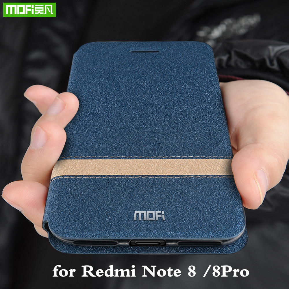 For Redmi Note 8 Case Cover for Redmi Note 8 Pro Coque Xiaomi Note8 Housing MOFi Xiomi 8pro TPU PU Leather Book Stand Folio