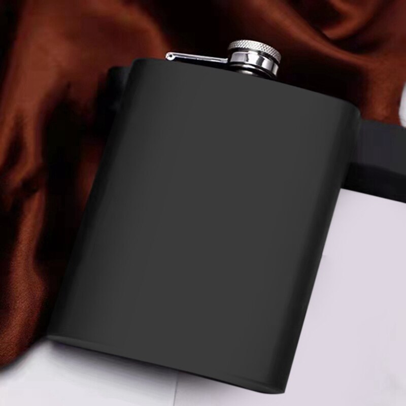 Scale Classic Hip Flask 8 Oz With Funnel Leak Proof, Stainless Steel Flask For Liquor For Men Flask Great