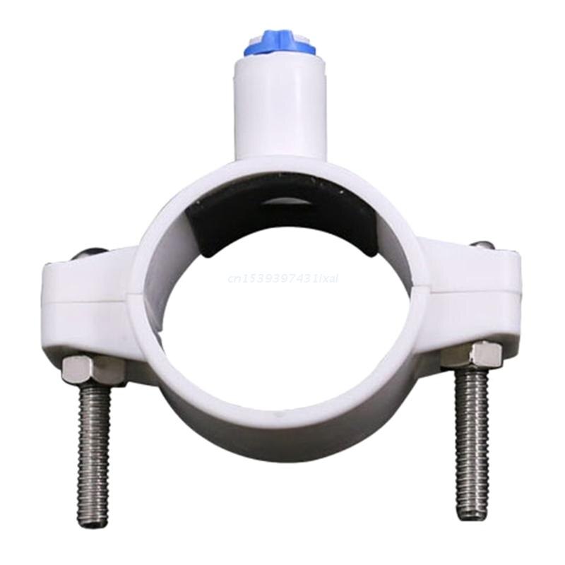 Pipe Fittings RO Water 40mm Drain Waste Water Pipe Clamp Saddle Clips 1/4&quot; Hose