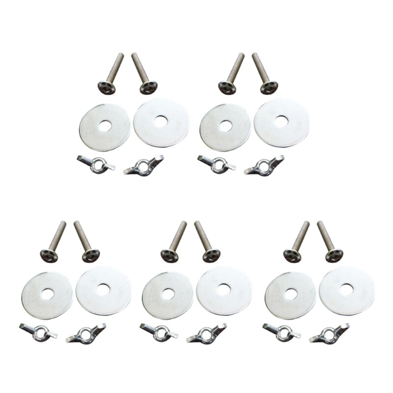 10Pcs Birds Perch Holder Parrot House Screw and Nuts Food Feeder Parts Bird Cage Breeding Box Accessories