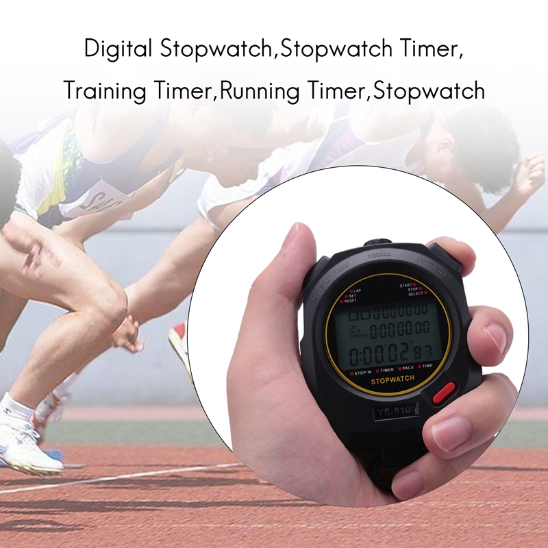 Digital Stopwatch Timer Multifunction Portable Outdoor Sports Running Training Timer Chronograph Stop Watch