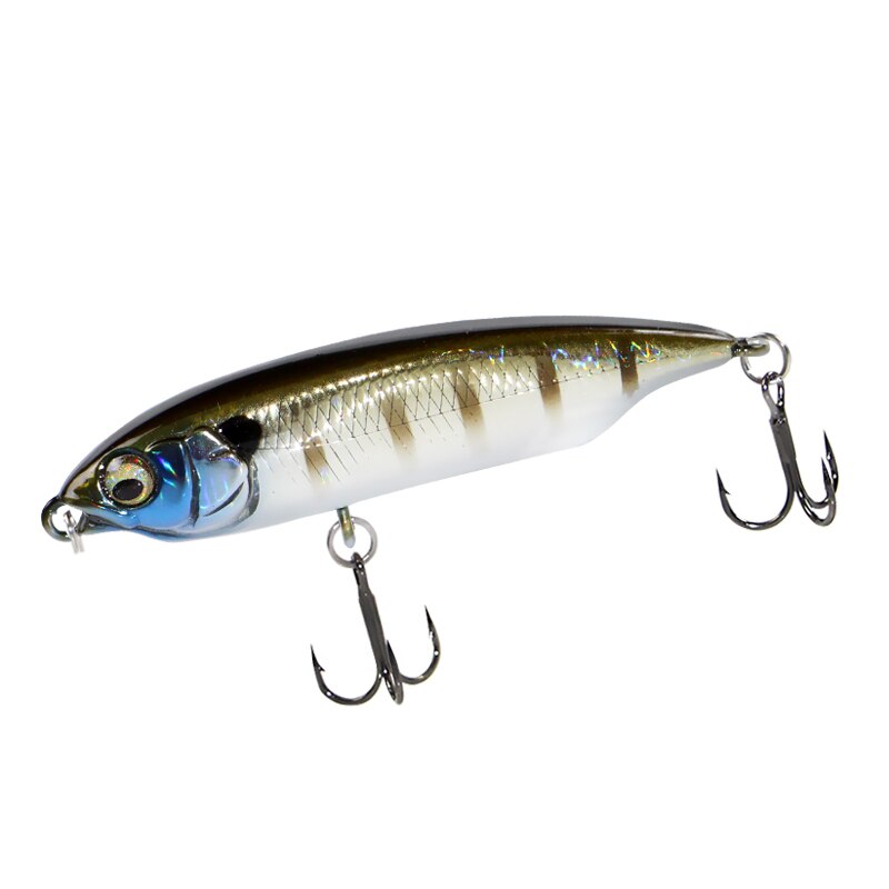 1 Uds señuelo de pesca 59mm 5,5g 80mm 11g agua hundida Mini lápiz pececillo señuelo duro Artificial pequeño Crankbait Wobblers cebo duro: 55 mm / Azul
