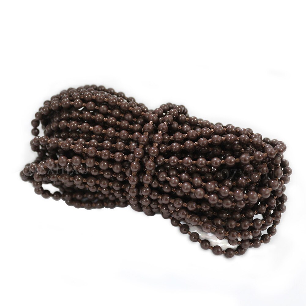 10 yards rullegardin og romersk skygge perlesnor med kjede i plast rullegardinkjede reparasjon, rullegardinperletau, blindperler: 5 / 10 yard