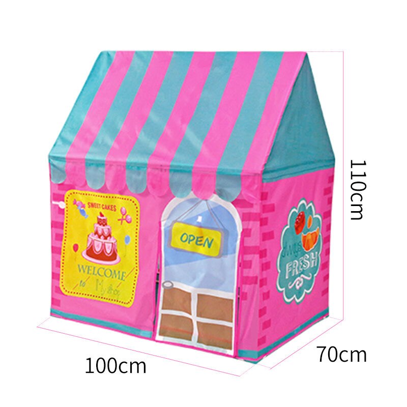 Tenda dei bambini Pieghevole Portatile Tenda Indoor Outdoor Principessa Castello di Giocattolo Da Dessert Casa Della Ragazza del Ragazzo Gioco del Gioco Casa Regali Di Compleanno