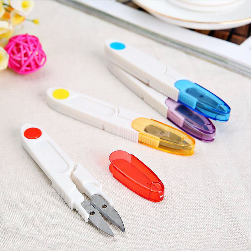 1Pc Kawaii Snips DIY Paper Cutter Accessories Scissors With Cover School Office Cutter Trimmer Tools Scissors Paper Cutter