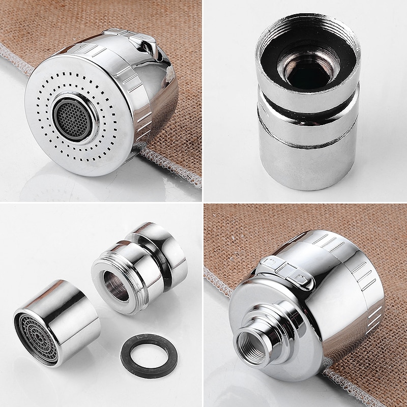 Torneira da cozinha aerador 2 modos de poupança água torneira aerador 360 graus cabeça do aerador da pia ajustável bocal filtro difusor