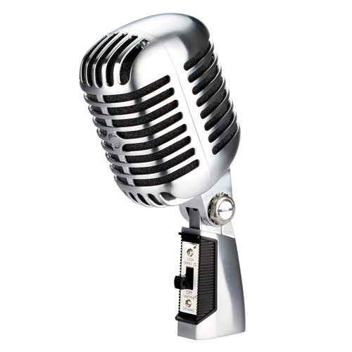 55SH SERIE II Microfono vintage in metallo Simulazione Microfono vocale dinamico classico Registrazione con microfono cablato per la registrazione karaoke