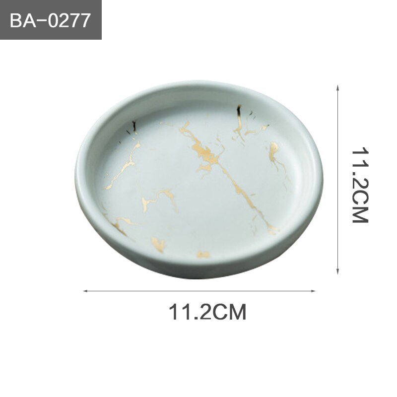 Keramik marmoreringssæbeholder bærbar sæbeskål plastsæbebeholder oval køkkensæbeboks badeværelsestilbehør 4 farver: Ba -0277