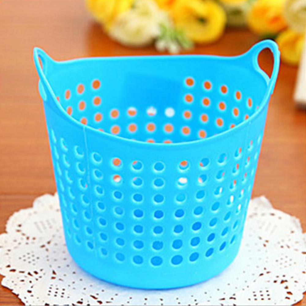 Cesta de almacenamiento de escritorio portátil, Mini papelería de plástico, cosmética, organizador de joyas, Kitcken