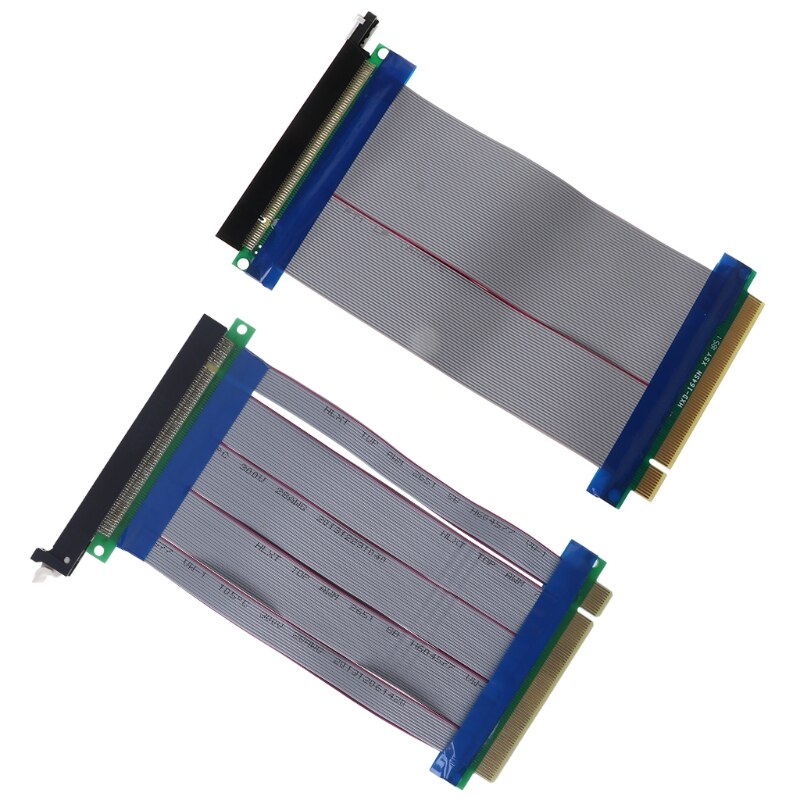 PCIe 16X PCI Express PCI-E 16X to 16X Riser Extender Card Adapter Flexible Cable