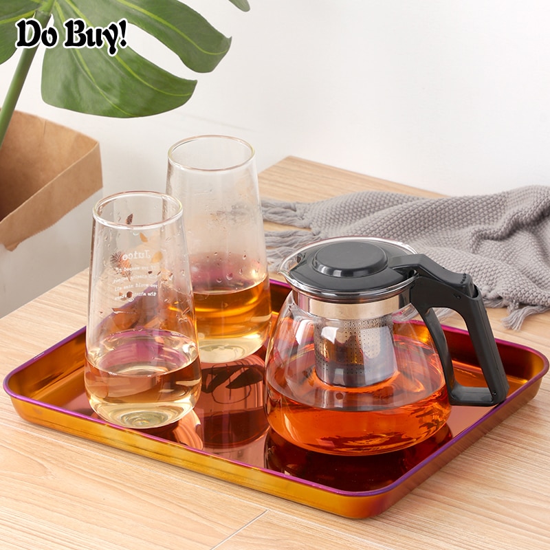 Taca obiadowa deser taca robić serwowania herbata śniadanie taca na chleb ciasto talerz na owoce talerze prostokąt akcesoria danie