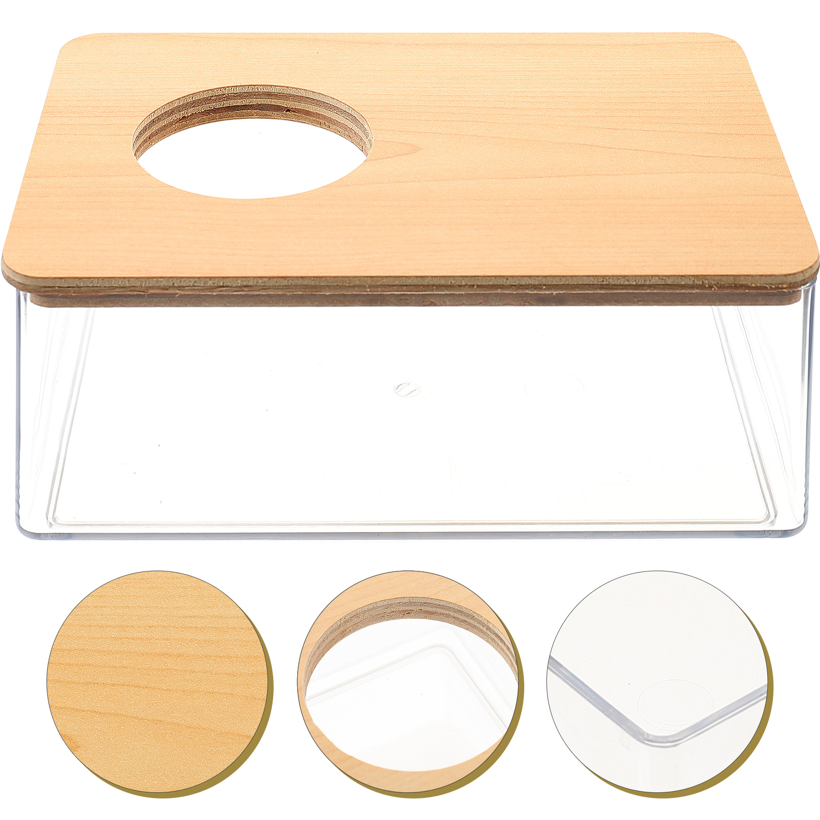 Baignoire transparente en acrylique pour Hamster, salle de bain quotidienne pour Chinchilla, bac à sable résistant à l'usure, Cages de baignoire réutilisables, fourniture pour petits animaux de compagnie