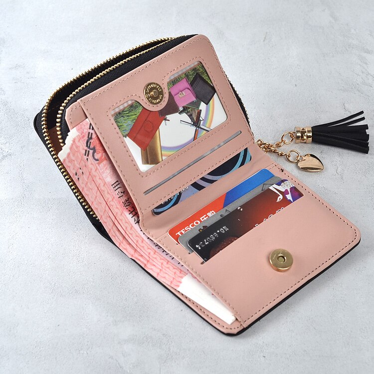 Women Wallets Brand Candy Colors Lady Purses Flower Clutch Zipper Coin Purse Wallet Cards ID Bag Woman Moneybag