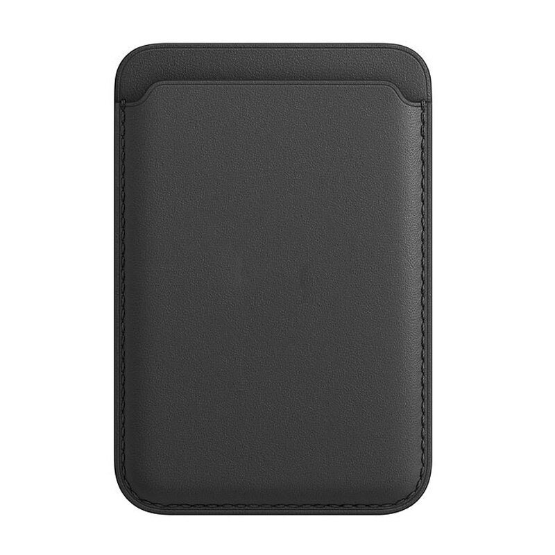 Magsafe Card Case Voor Iphone 12 Pro Max Magsafing Magnetische Mode Portemonnee Kaarthouder Voor Iphone 12 Mini: Black