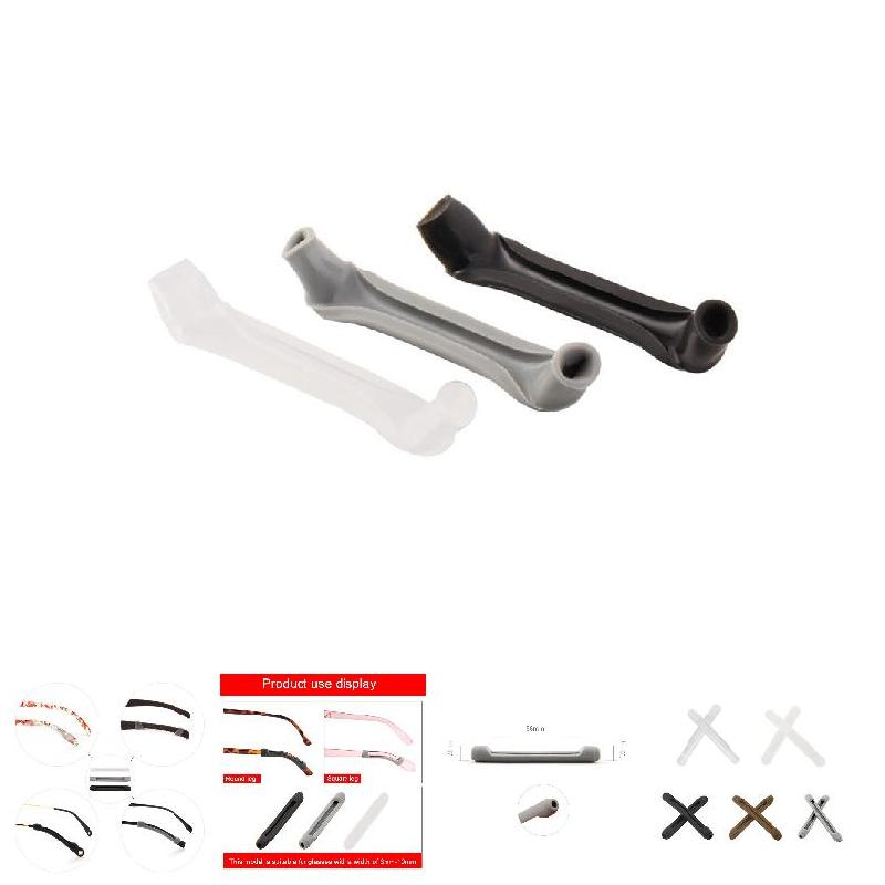 3 Pairs Glasses Temple Tips Silicone Anti-Slip Safety Retainer Ear Hooks for Eyeglass Sunglasses B99