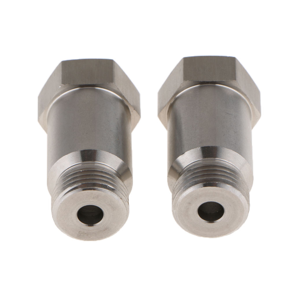 Pair Replacement 304 Stainless Steel O2 Oxygen Sensor M18x1.5mm 45mm Length