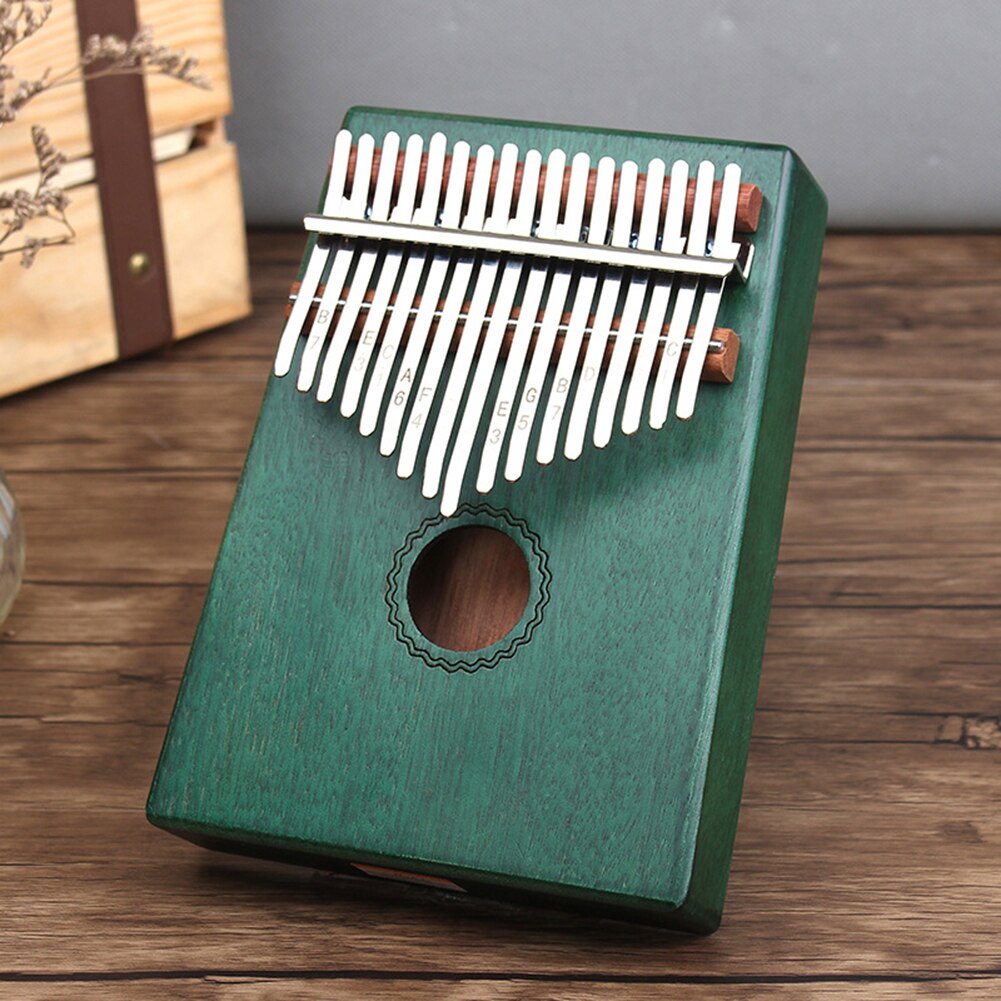 17-Key Wooden Finger Kalimba Mbira Thumb Piano Musical Instrument Kids Chic