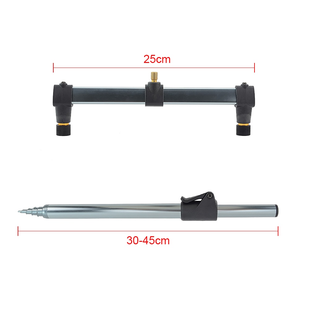 Carp Fishing Rod Pod Set 2pcs Bank Sticks and 2pcs Buzz Bars Butt for Carp Coarse Fishing Tackle