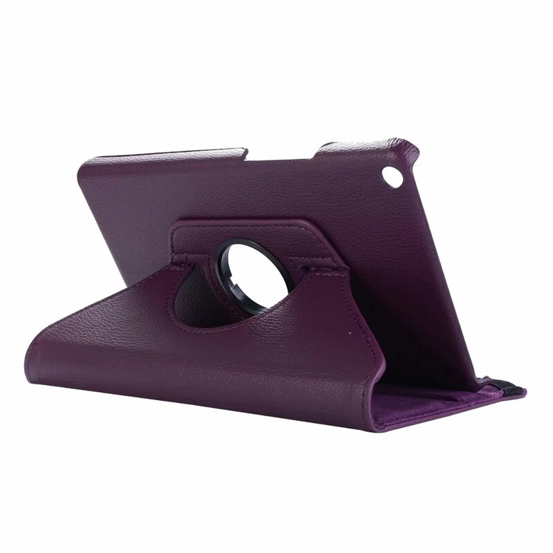 Étui pour tablette Huawei Mediapad T3, 8 pouces, avec support rotatif à 360 degrés, avec: purple