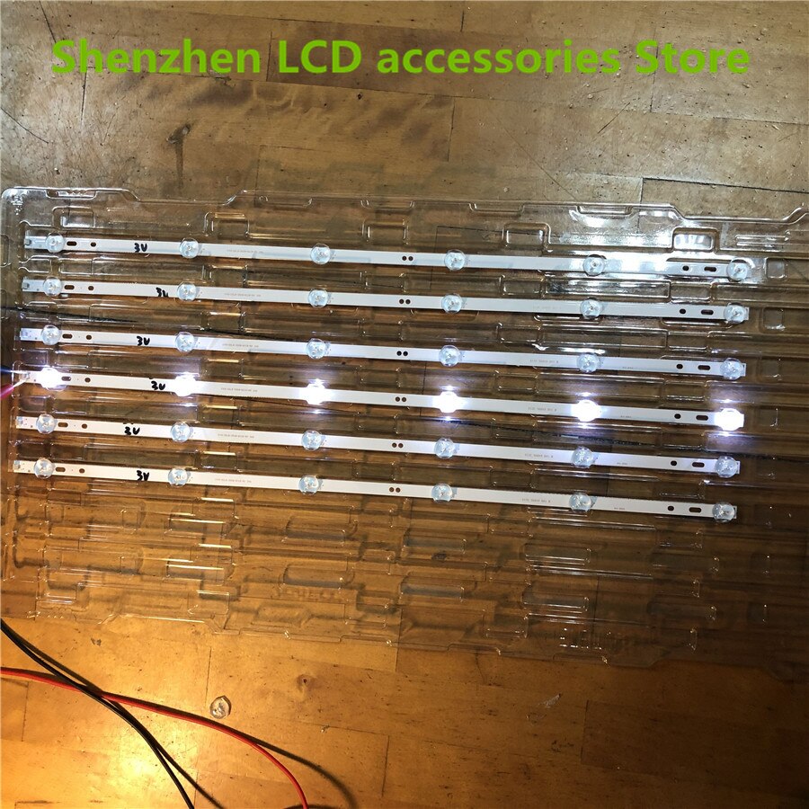 9Pieces/lot 32 inches LED LCD TV backlight bar 6LEDS 57CM 3V