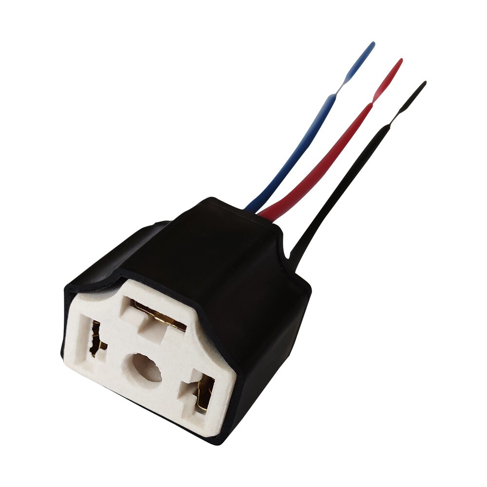 Conector Lâmpada para H1 Hippcron H3 H4 H7 HB3 9005 HB4 9006 H8 H11 Feminino Cerâmica Soquete para Lâmpada Auto Conectores (2 PÇS/LOTE): H4