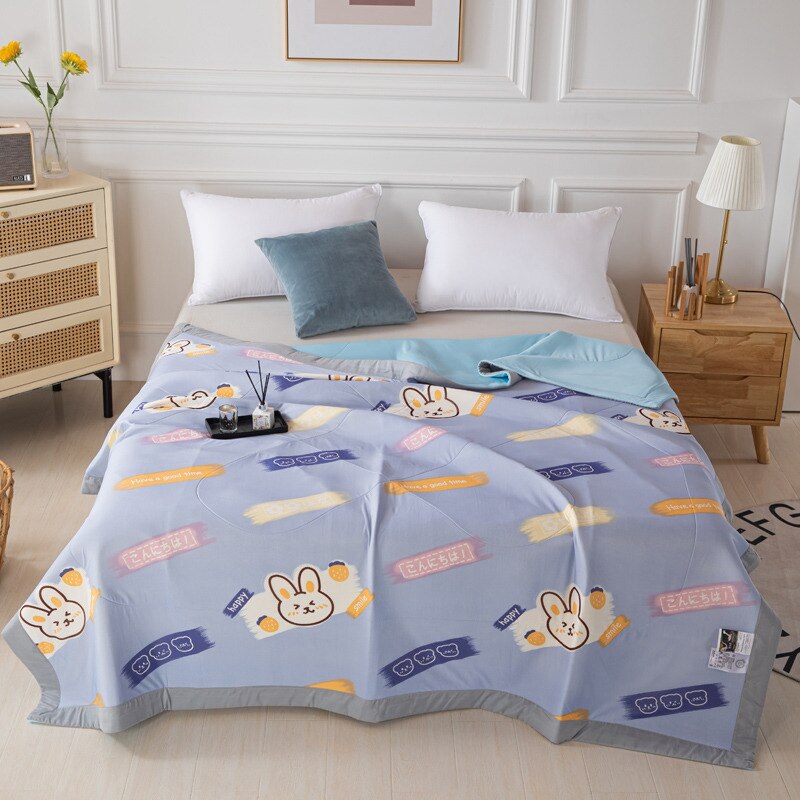 Kuup Cartoon Zomer Cool Latex Quilt Luxe Moderne Airconditioning Latex Vulling Deken Kids Adult Comfortabel Dekbed: 6