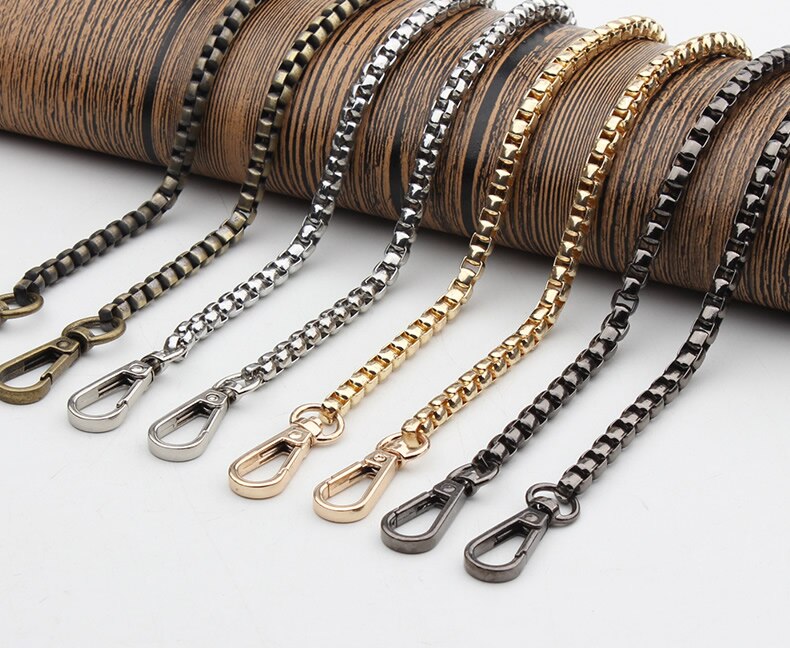 Metal Chain For Shoulder Bags Handbag Buckle Handle DIY Belt For Bag Strap Accessories Hardware Double Woven Iron Purse Chain